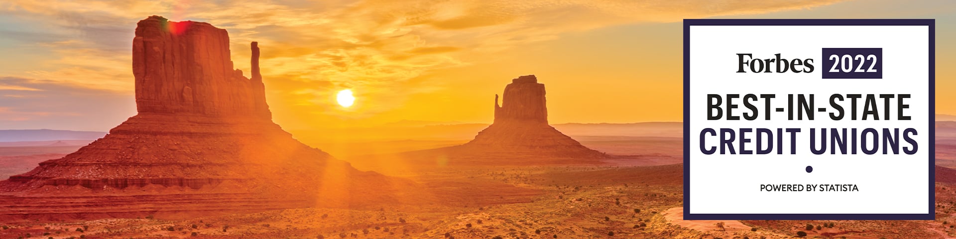 A breathtaking sunset over the Arizona desert mountains, featuring the prestigious 'Forbes 2022 Best-in-State Credit Unions, Powered by Statista' black and white graphic centered within the scenic landscape. A breathtaking sunset over the Arizona desert mountains, featuring the prestigious 'Forbes 2022 Best-in-State Credit Unions, Powered by Statista' black and white graphic centered within the scenic landscape.