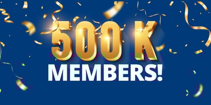 500K member celebration