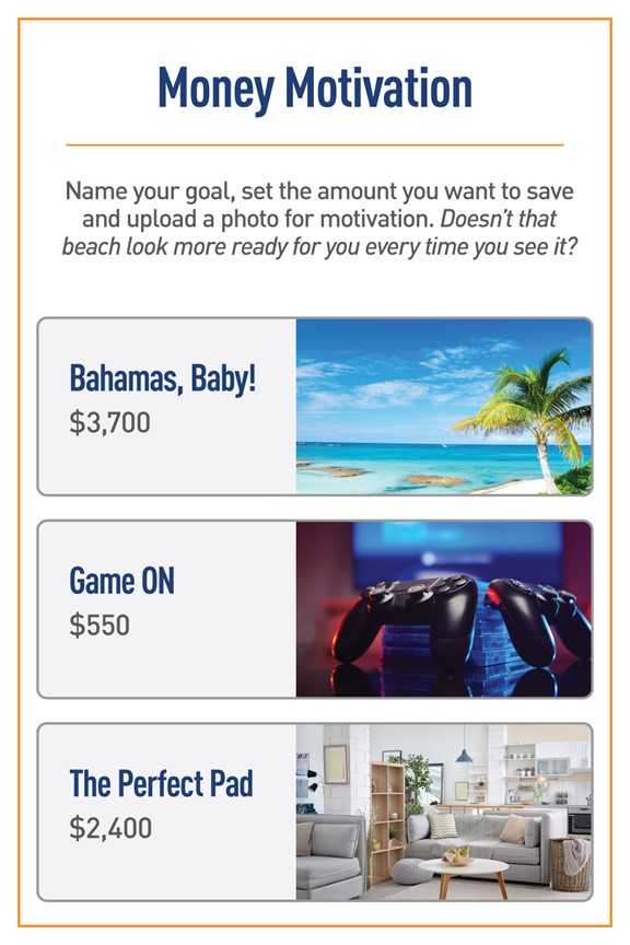 Online and Mobile Banking - Savings Goals