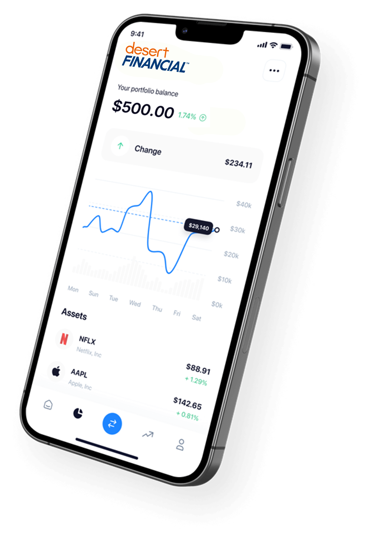Desert Financial digital investing app