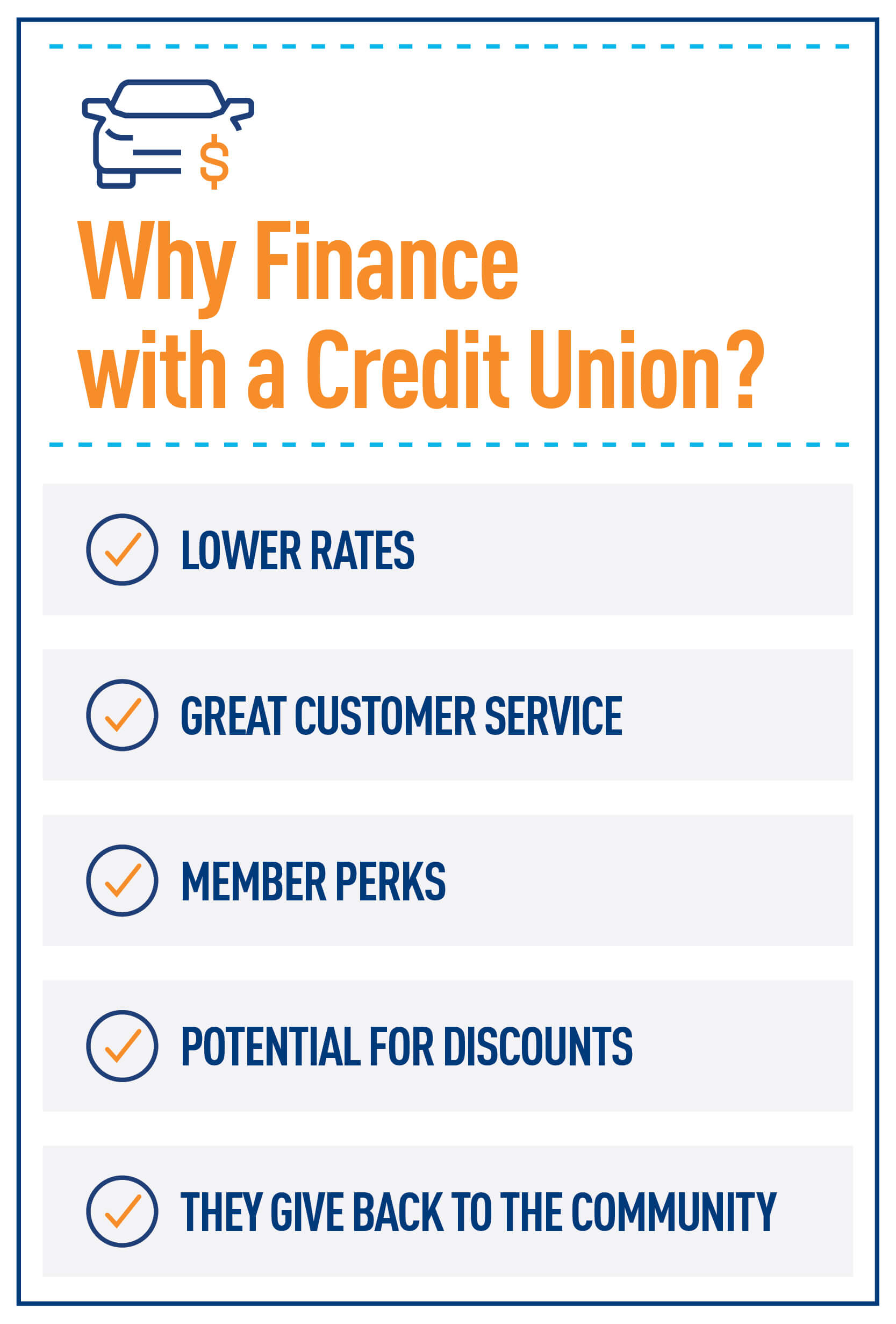 Why finance with a credit union